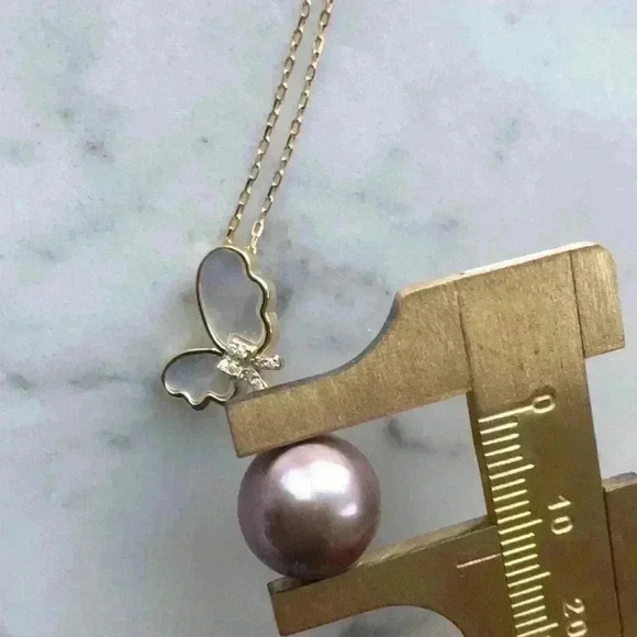 Custom Made 12mm Genuine Pearl Necklace - Picture 6 of 13